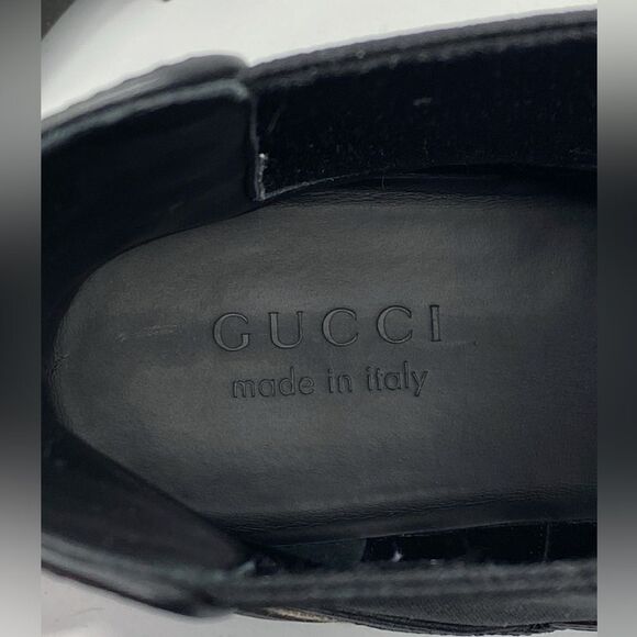 Gucci Men's Novo GG Canvas Chelsea Boots size 8/us size 9 - Picture 11 of 14